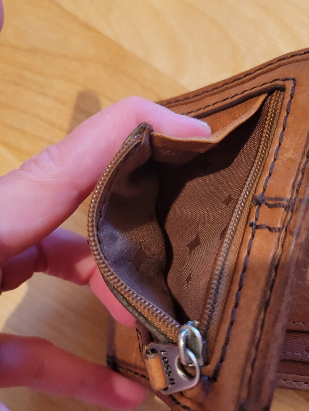Fossil Marlow Bifold Brown Cowhide Leather Wallet - Picture 6 of 8